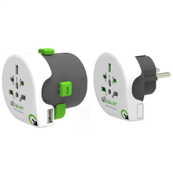 Cestovný adaptér Q2 Power QDAPTER 360 USB 

