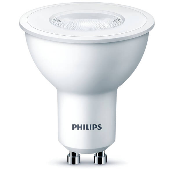 LED žiarovka Philips 4,7 W, GU10, teplá biela 

