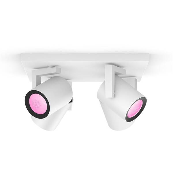 Bodové svietidlo Philips Argenta White and Color Ambiance 4 Spot biele

