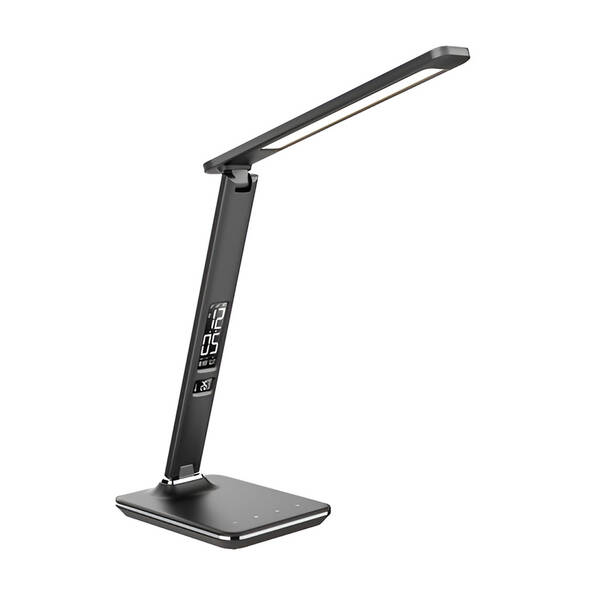 Stolná lampa Solight WO45-B s displejom, voľba teploty svetla, 9W čierna

