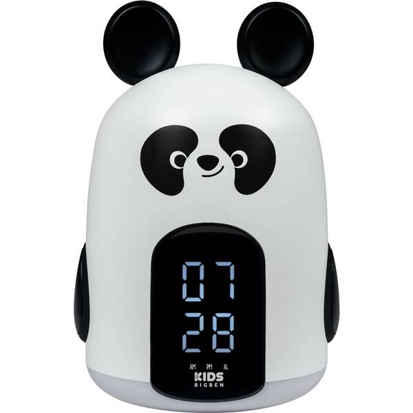 Budík Bigben RKIDSPANDA čierny/biely

