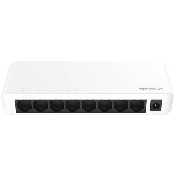 Switch Strong SW8000P 8-Port Gigabit biely/plast

