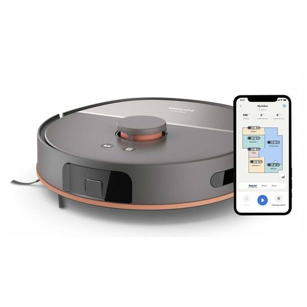Robotický vysávač Philips XU5000/10 sivý


