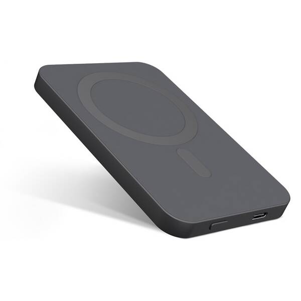 Powerbank Epico 5000 mAh Aluminium Magnetic Wireless sivý

