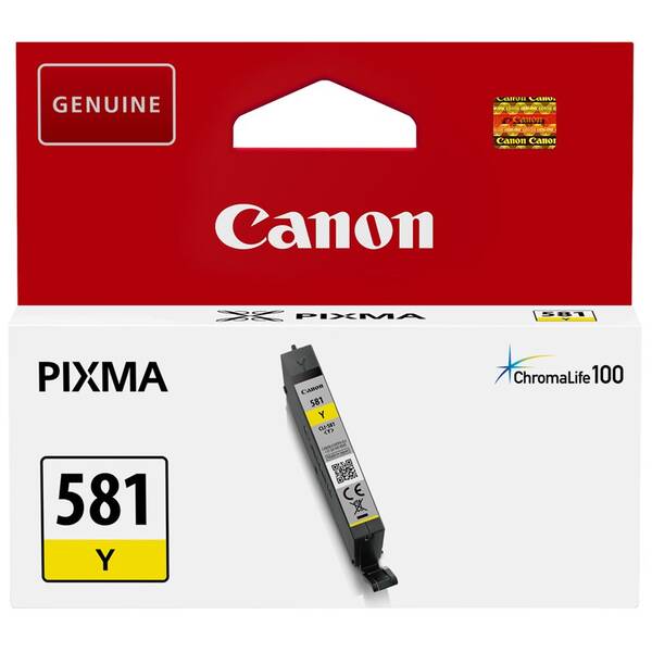 Cartridge Canon CLI-581 Y, 99 strán žltá

