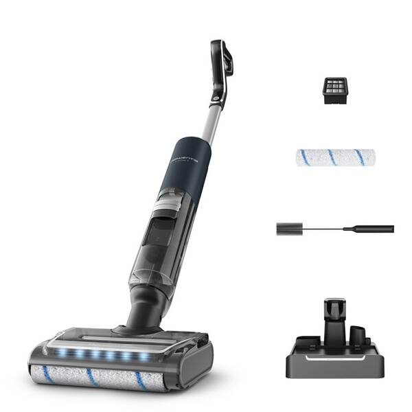 Čistič tvrdých podláh Rowenta X-Clean 7 Auto Wet & Dry 20 000 PA GZ5735E0 modrá

