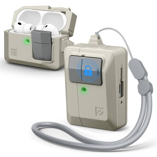 Puzdro Spigen Classic LS, stone - AirPods Pro 3 sivé

