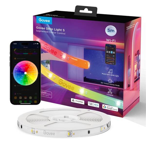 LED pásik Govee Smart PRO LED, RGBICW, 5m (Matter) 

