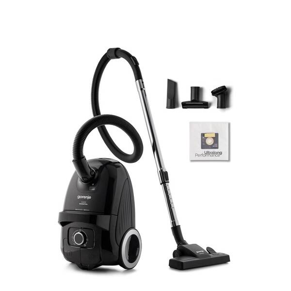 Podlahový vysávač Gorenje VCE21G4EBK G400 ESSENTIAL čierny

