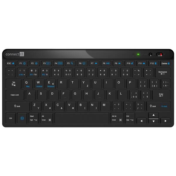 Klávesnica Connect IT KB2020, CZ + SK layout čierna

