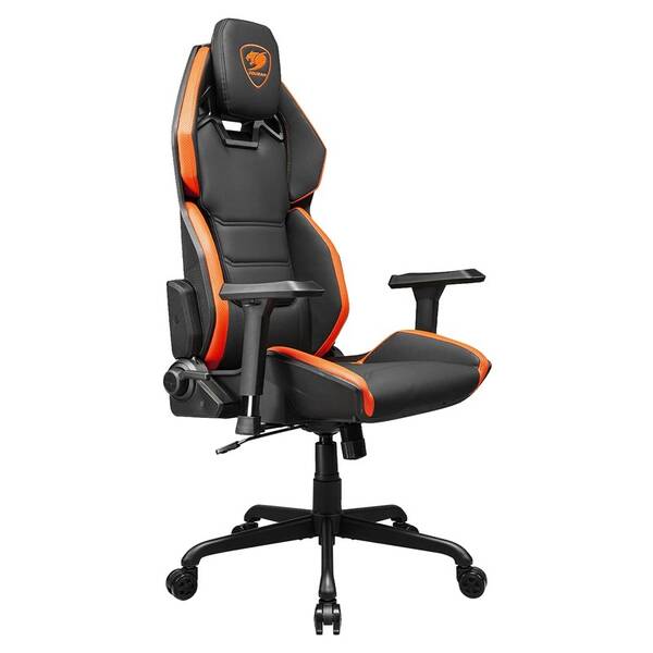 Herná stolička Cougar Hotrod čierna/oranžová

