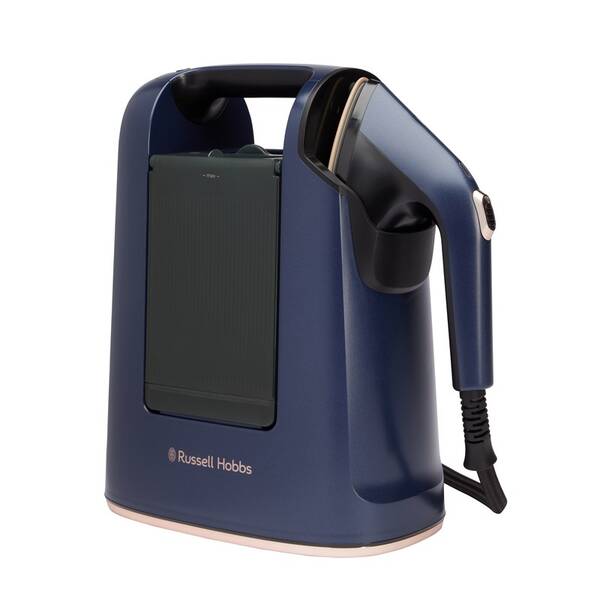 Ručný naparovač odevov RUSSELL HOBBS 27600-56 Steam Genie Maestro 2v1 modrý

