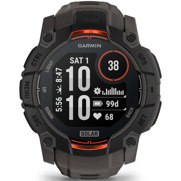 Inteligentné hodinky Garmin Instinct 3 – 50 mm Solar čierne

