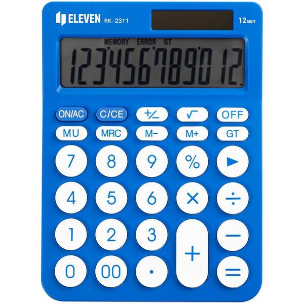 Kalkulačka Eleven RK-2311-BL, stolná, dvanásťmiestna modrá


