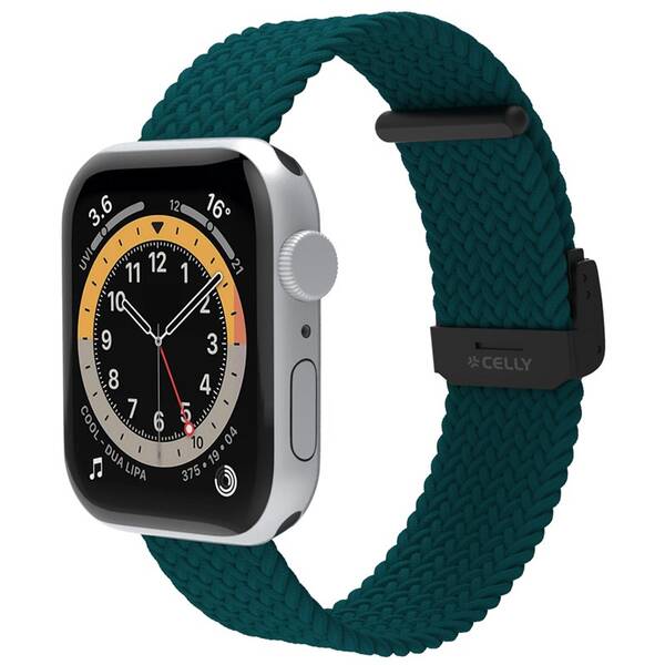 Remienok Celly opletený na Apple Watch 42/44/45 mm tyrkysový

