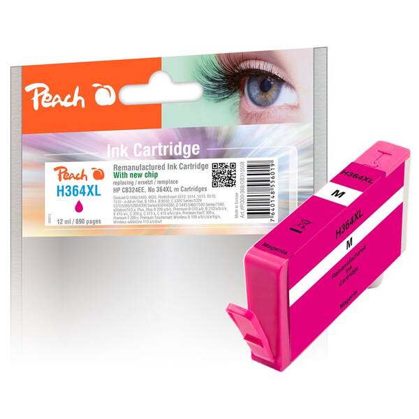Cartridge Peach HP 364 XL, 890 strán 

