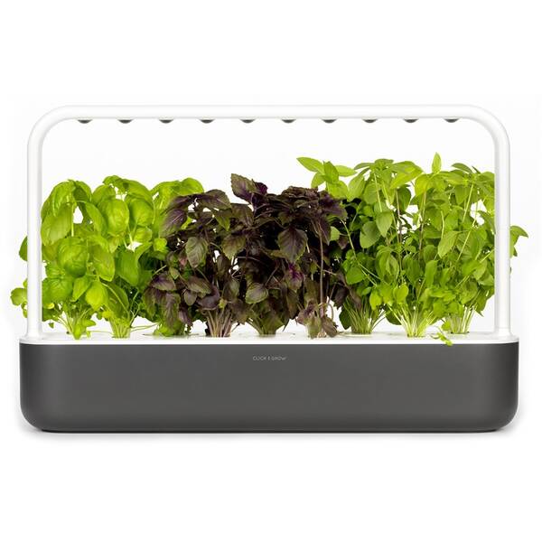 Inteligentný kvetináč Click and Grow Smart Garden 9 sivý

