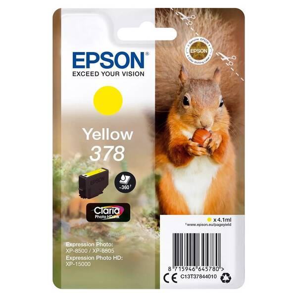 Cartridge Epson 378, 360 strán žltá


