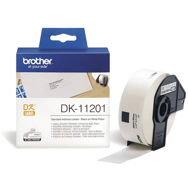 Papierový štítok Brother 400ks, 29 x 90 mm 

