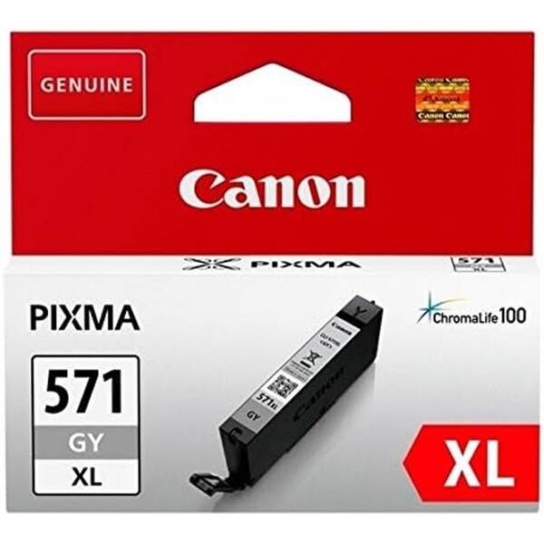 Cartridge Canon CLI-571XL, 11 ml sivá

