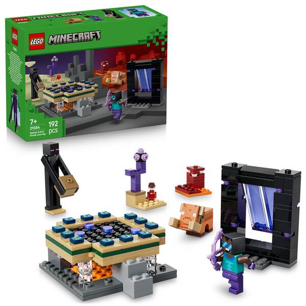 Stavebnica LEGO® Minecraft®  21584 Cesta portálem do Netheru a Endu 

