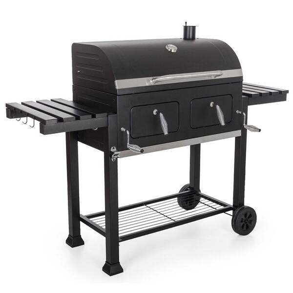 Gril záhradný na drevené uhlie G21 Panama BBQ čierny

