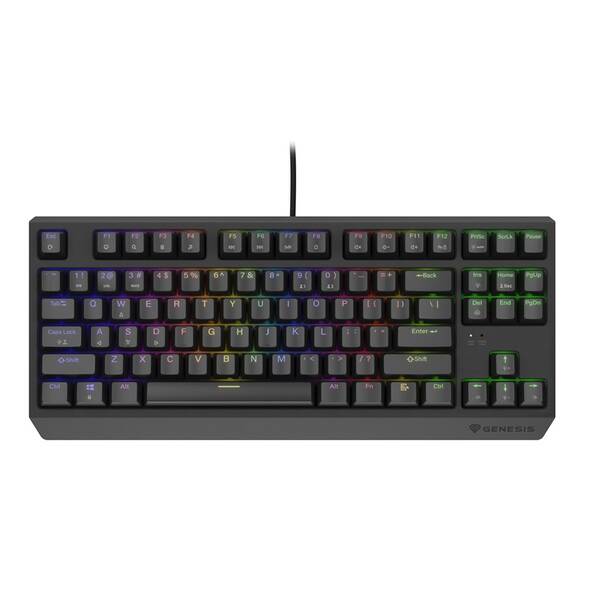 Klávesnica Genesis THOR 230, TKL, RGB, Outemu Red, US layout čierna

