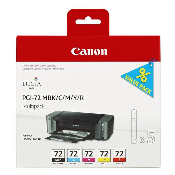 Cartridge Canon PGI-72, 1640 strán, CMYK 

