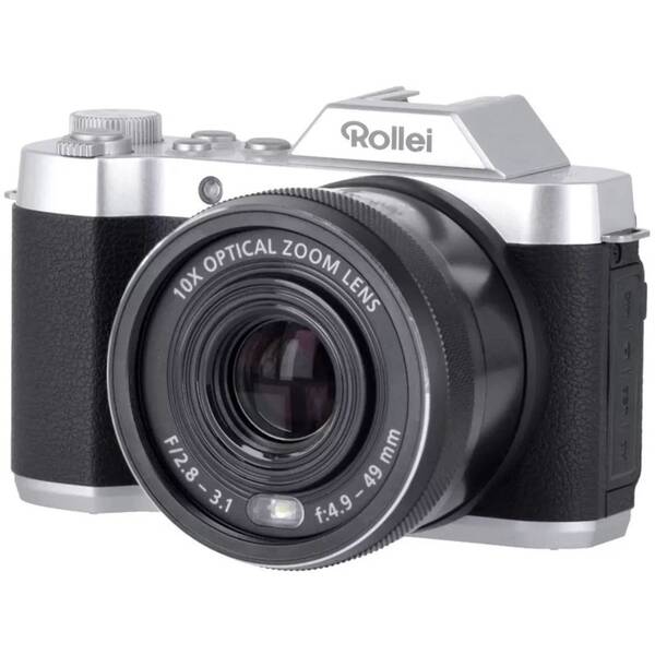 Digitálny fotoaparát Rollei Powerflex 10x Retro čierny/strieborný

