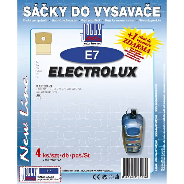 Vrecká pre vysávače Jolly E 7 (4 ks) 


