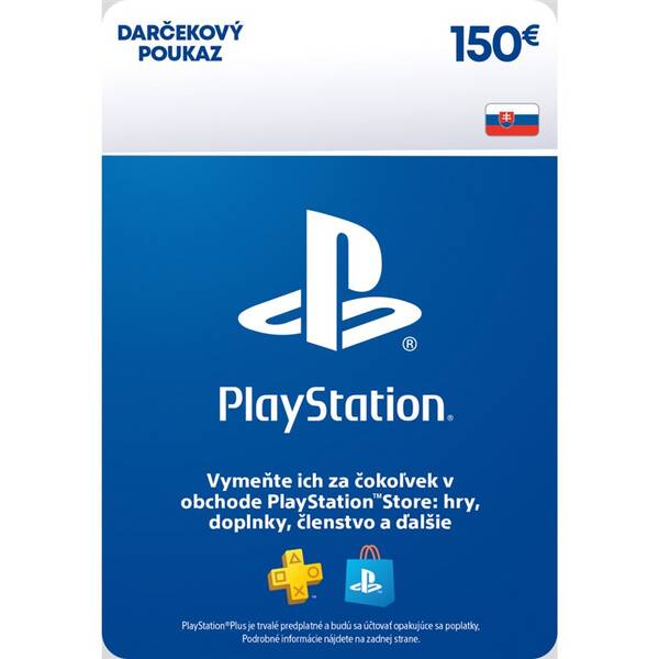  Sony PlayStation Store SK - elektronická peňaženka 150 EUR 


