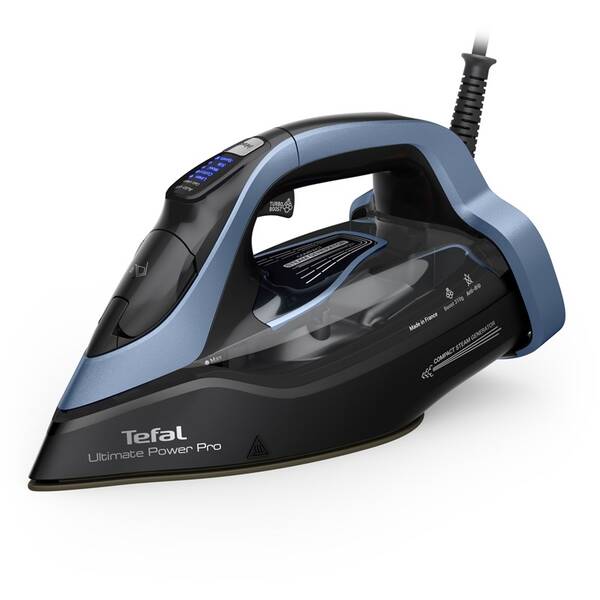 Žehlička Tefal Ultimate Power Pro FV9E53E0 čierna/modrá

