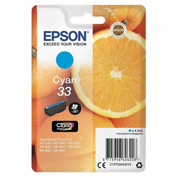 Cartridge Epson 33, 300 strán 


