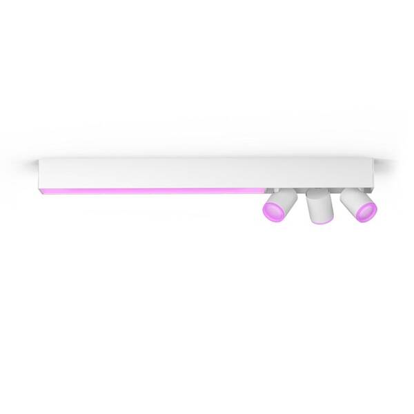 Bodové svietidlo Philips Centris White and Color Ambiance 3 Spot biele

