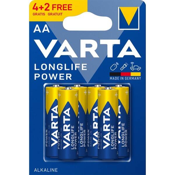 Batéria alkalická Varta HE 4+2 AA 

