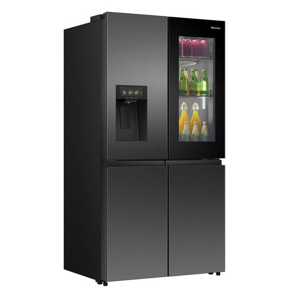Americká chladnička Hisense RQ600P7SKE tmavá 

