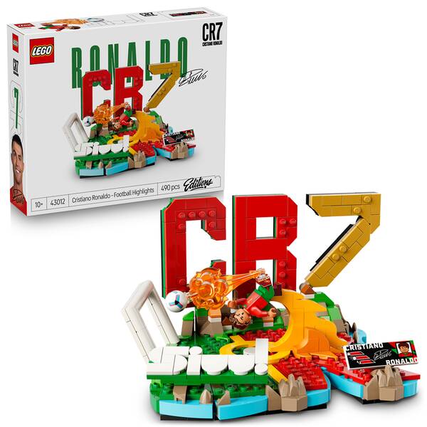 Stavebnica LEGO® Editions 43012 Cristiano Ronaldo – Hvězdné momenty fotbalu 

