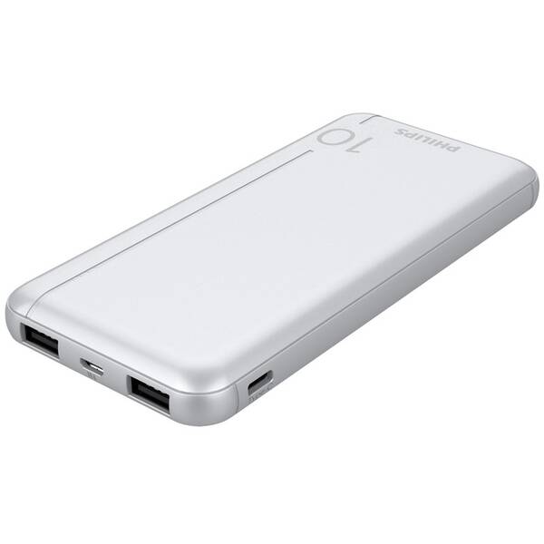 Powerbank Philips 10000mAh strieborný

