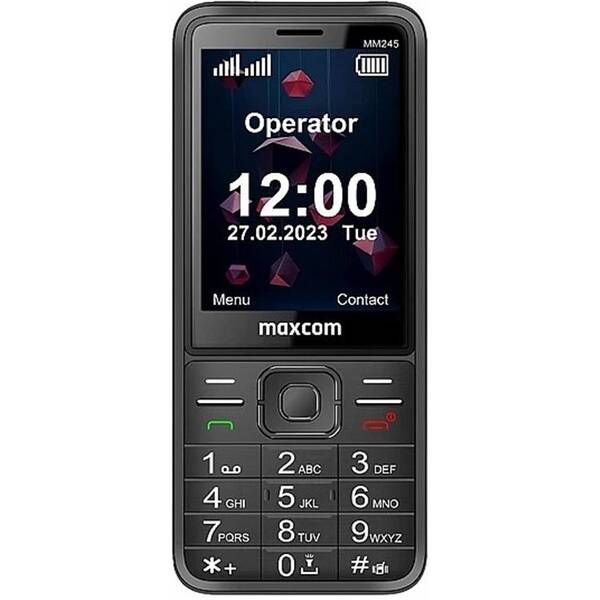 Mobilný telefón MaxCom Classic MM245 4G čierny

