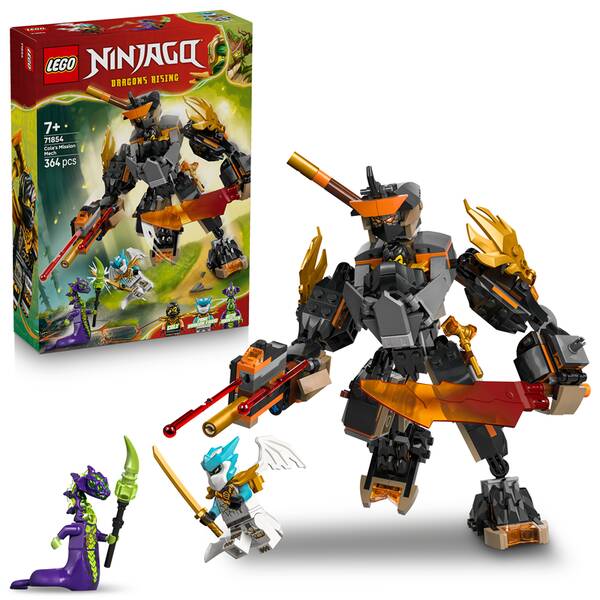 Stavebnica LEGO® NINJAGO® 71854 Coleův expediční robot a dračí Zane 

