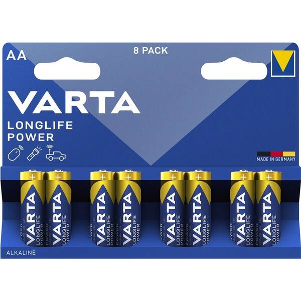 Batéria alkalická Varta AA, LR06, blister 8ks 


