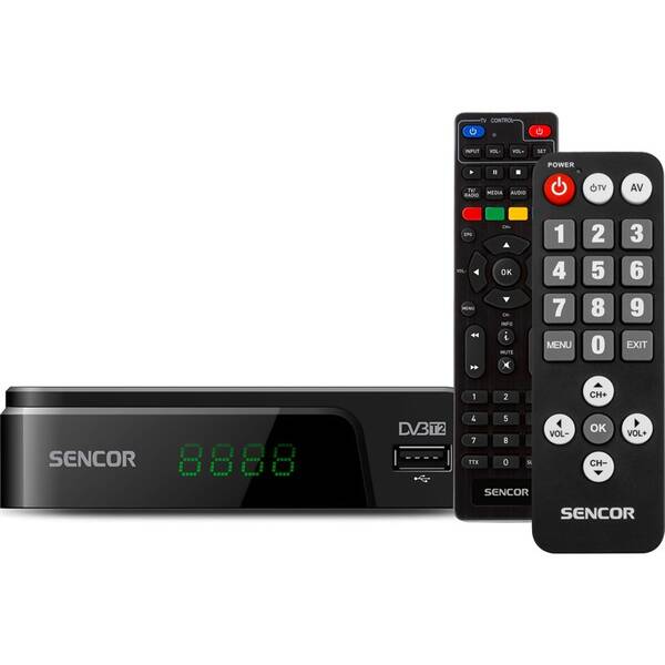 Set-top box Sencor SDB 525T SENIOR čierny

