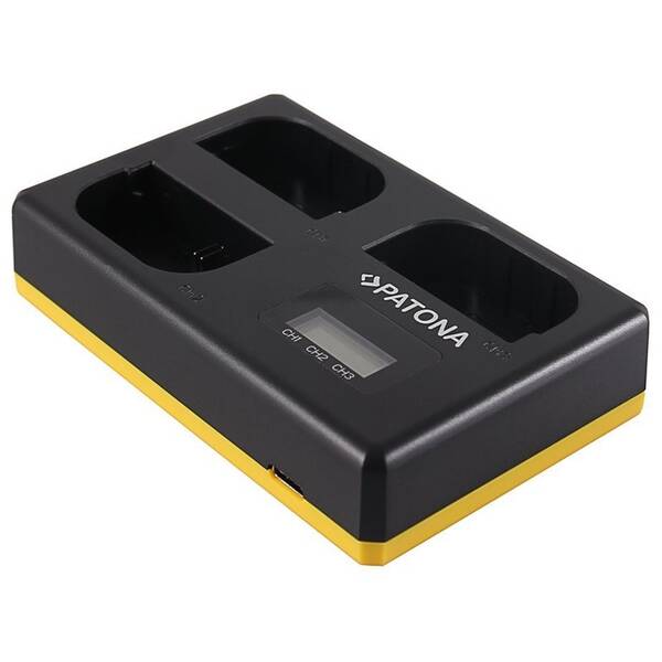 Nabíjačka PATONA Triple Canon LP-E6 + LCD 

