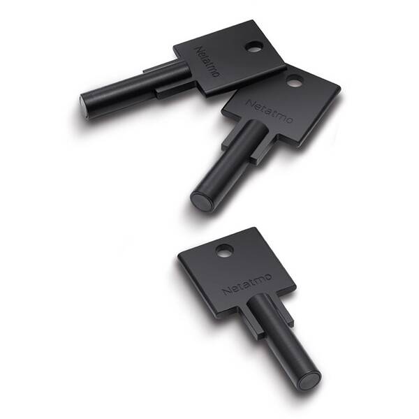 Inteligentný kľúč Netatmo Doorlock, set 3 kľúčov čierny

