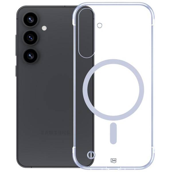 Kryt na mobil 3mk Just20g MagCase na Samsung Galaxy S25 priehľadný

