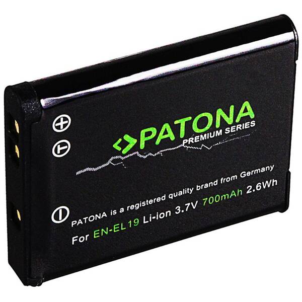 Batéria PATONA Premium Series EN-EL19 700 mAh (Nikon) čierna

