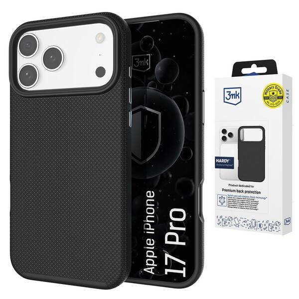Kryt na mobil 3mk HARDY Shockproof MagCase na Apple iPhone 17 Pro čierny

