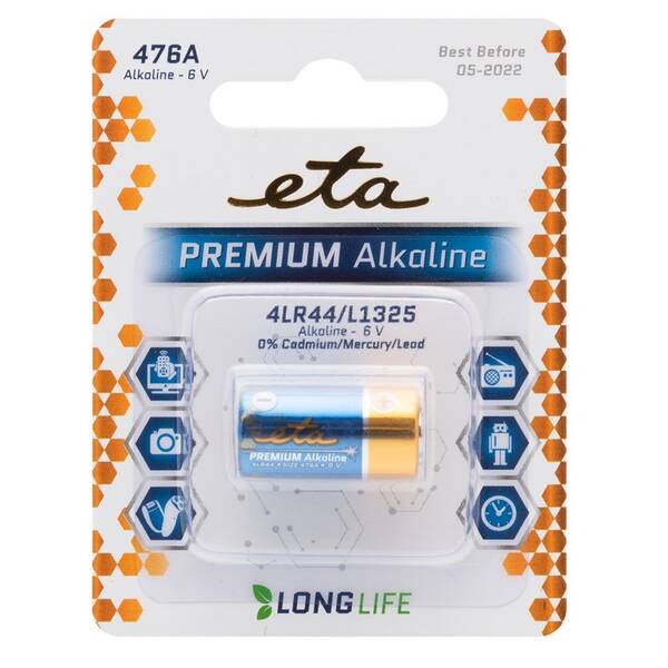 Batéria alkalická ETA 476A, blister 1ks 

