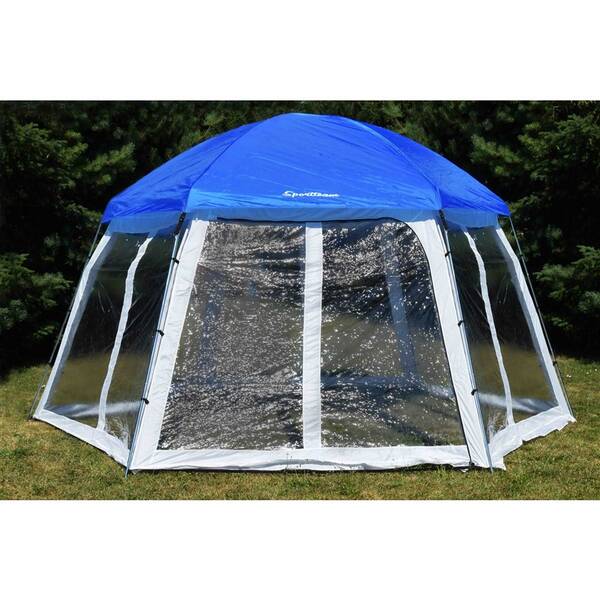 Zastrešenie bazéna SportTeam 500 x 433 x 250 cm biele/modré

