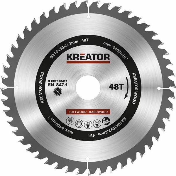 Pílový kotúč Kreator KRT020421 210mm 48T 

